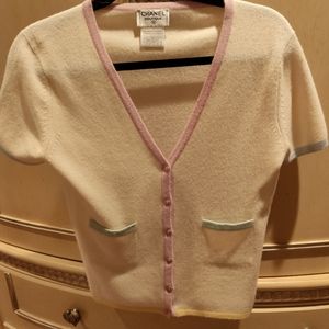 Chanel button 100 % cashmere shirt